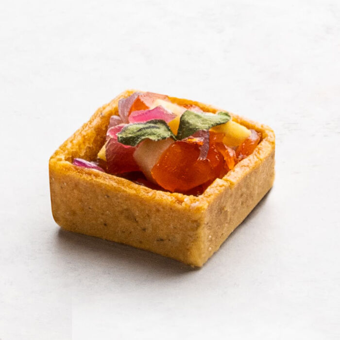 Salato - Tartelletta con trota affumicata