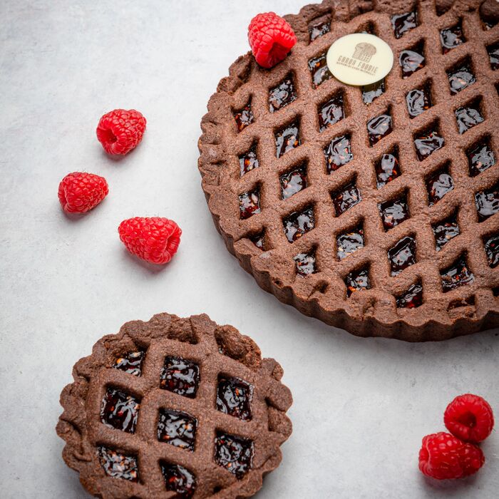 Dolce - Crostata cacao e lampone
